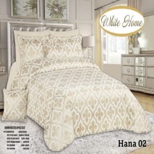 سرویس روتختی مخمل ویت هوم white home مدل هانا Hana دونفره 8 تکه