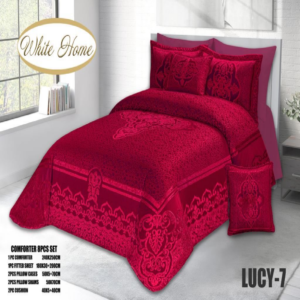 سرویس روتختی مخمل ویت هوم white home مدل لوسی Lucy دونفره 8 تکه