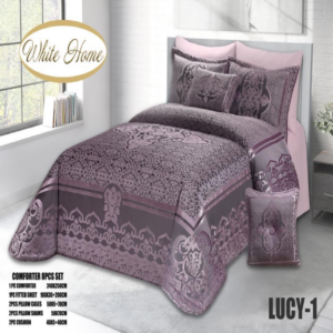 سرویس روتختی مخمل ویت هوم white home مدل لوسی Lucy دونفره 8 تکه