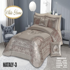 سرویس روتختی مخمل ویت هوم white home مدل ناتالی Nataly دونفره 8 تکه