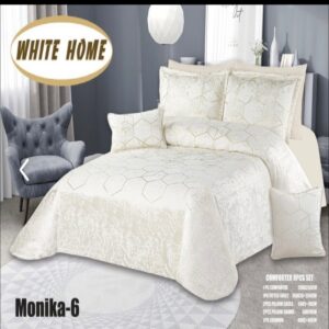 سرویس روتختی مخمل ویت هوم white home مدل مونیکا Monika دونفره 8 تکه