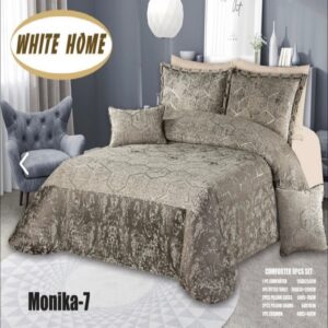 سرویس روتختی مخمل ویت هوم white home مدل مونیکا Monika دونفره 8 تکه