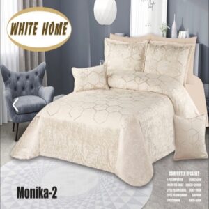سرویس روتختی مخمل ویت هوم white home مدل مونیکا Monika دونفره 8 تکه