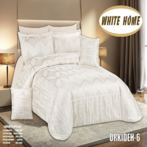 سرویس روتختی مخمل ویت هوم white home مدل ارکیده orkideh دونفره 8 تکه