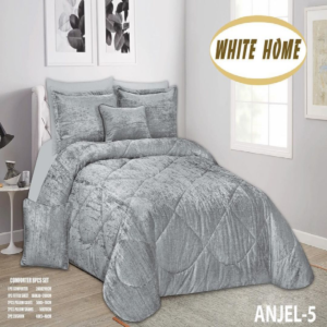 سرویس روتختی مخمل ویت هوم white home مدل انجل anjel دونفره 8 تکه