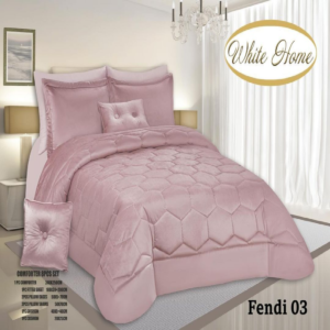 سرویس روتختی مخمل ویت هوم white home مدل فندی fendi دونفره 8 تکه