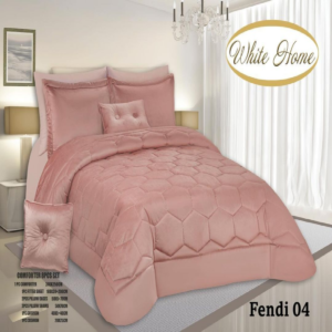 سرویس روتختی مخمل ویت هوم white home مدل فندی fendi دونفره 8 تکه