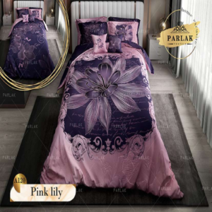 سرویس روتختی پارلاک دونفره دو رو مدل Pink lily کد A-120