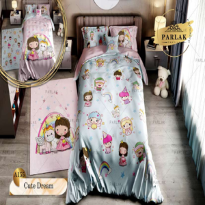 سرویس روتختی پارلاک یکنفره دو رو مدل cute dream کد A-155