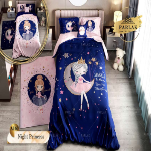 سرویس روتختی پارلاک یکنفره دو رو مدل night princess کد A-160