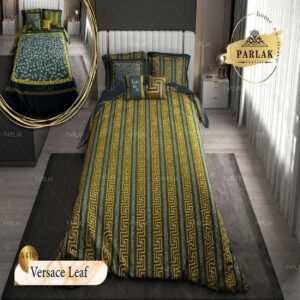 سرویس روتختی پارلاک دونفره دو رو مدل Versace leaf کد A-410