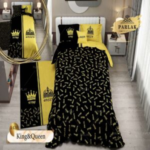 سرویس روتختی پارلاک یکنفره دو رو مدل King&Queen کد A-430