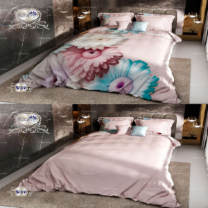 سرویس روتختی ترکسان مخمل دونفره دو رو کد v-37