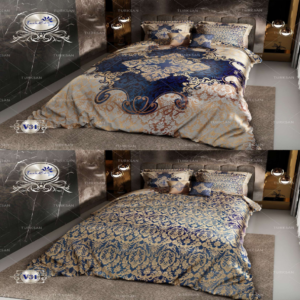 سرویس روتختی ترکسان مخمل دونفره دو رو کد v-31