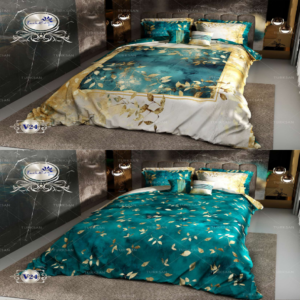 سرویس روتختی ترکسان مخمل دونفره دو رو کد v-24