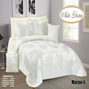 سرویس روتختی مخمل ویت هوم white home مدل مرجان marjan دونفره 8 تکه