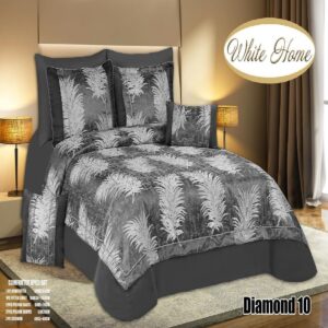 سرویس روتختی مخمل ویت هوم white home مدل دیاموند Diamond دونفره 8 تکه