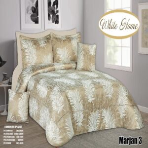 سرویس روتختی مخمل ویت هوم white home مدل مرجان marjan دونفره 8 تکه