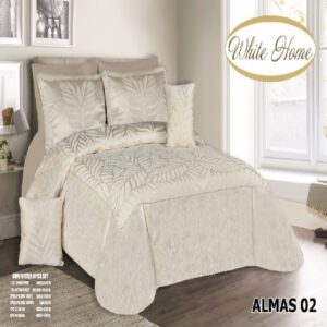 سرویس روتختی مخمل ویت هوم white home مدل فلور felor دونفره 8 تکه