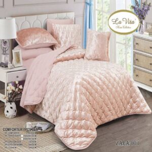 سرویس روتختی مخمل لاویتا Lavita مدل زارا zara دونفره 7 تکه