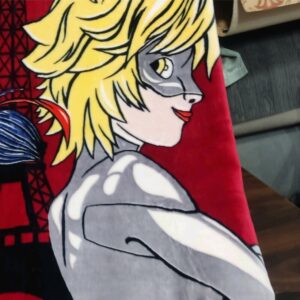 پتو گلبافت یکنفره عروسکی مدل دختر کفشدوزکی