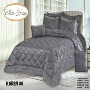 سرویس روتختی مخمل ویت هوم white home مدل کارن karen دونفره 8 تکه