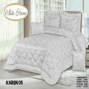 سرویس روتختی مخمل ویت هوم white home مدل کارن karen دونفره 8 تکه