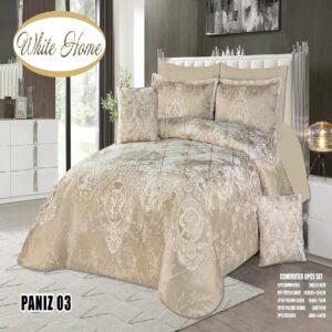 سرویس روتختی مخمل ویت هوم white home مدل پانیذ paniz دونفره 8 تکه