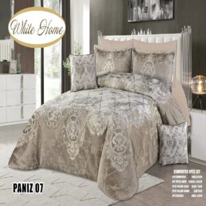 سرویس روتختی مخمل ویت هوم white home مدل پانیذ paniz دونفره 8 تکه