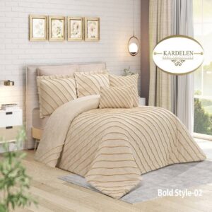 سرویس روتختی مخمل کاردلن kardelen مدل بولد استایل bold style دونفره 8 تکه